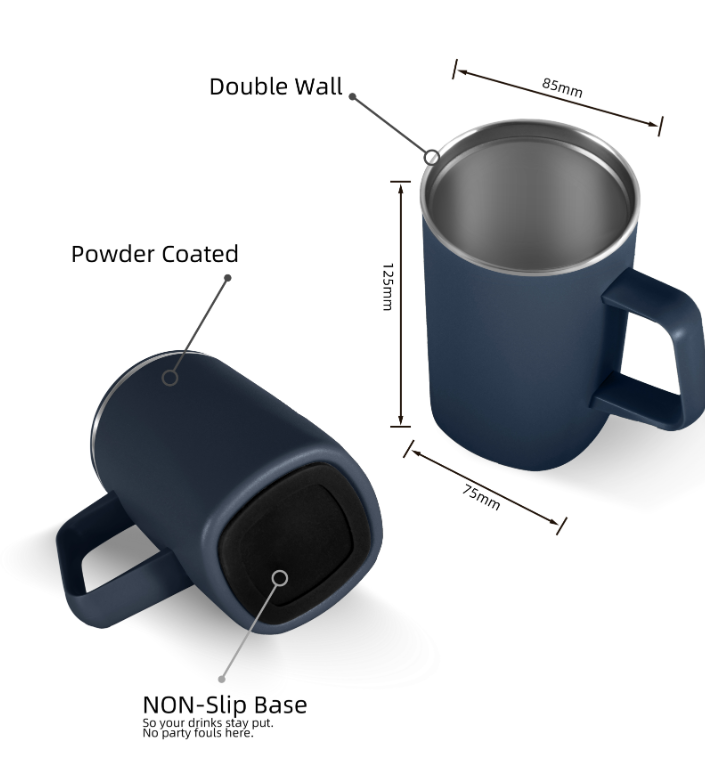 Insulated Coffee Mug with Handle