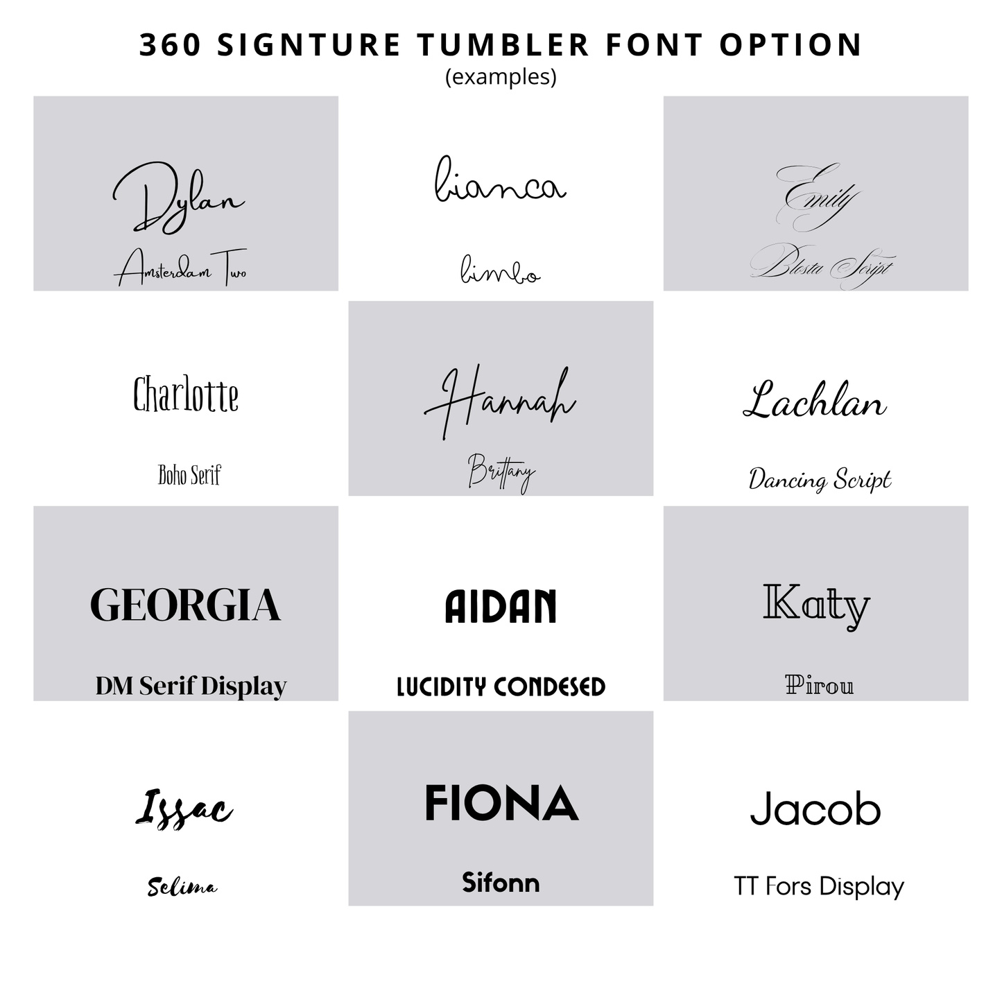360 Signature Tumbler